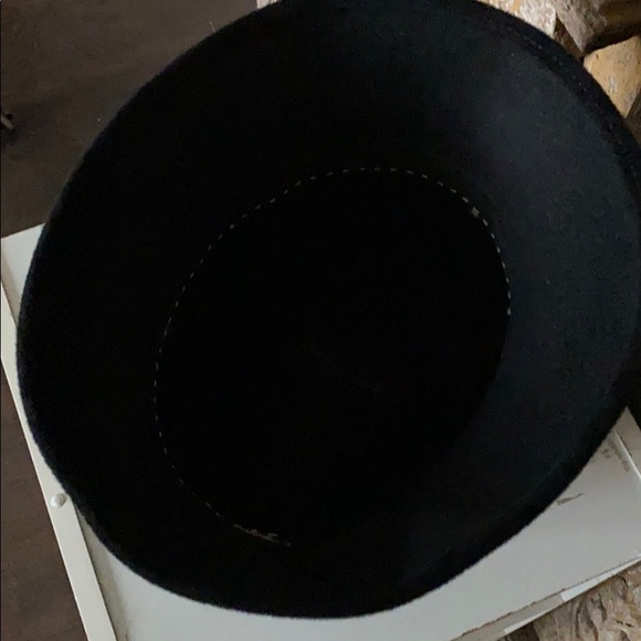 QUALITE VINTAGE IMPORTED VELOUR ITALY BLACK HAT - Picture 7 of 7